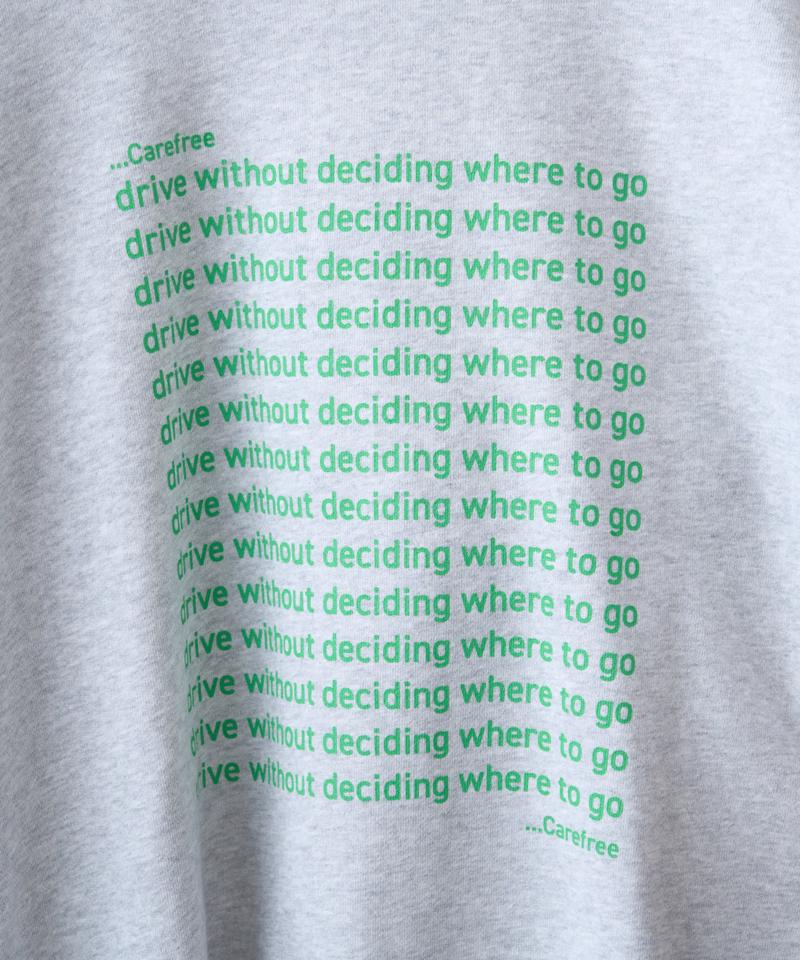 【WEB限定】【UNISEX】メッセージロゴ裏毛スウェット