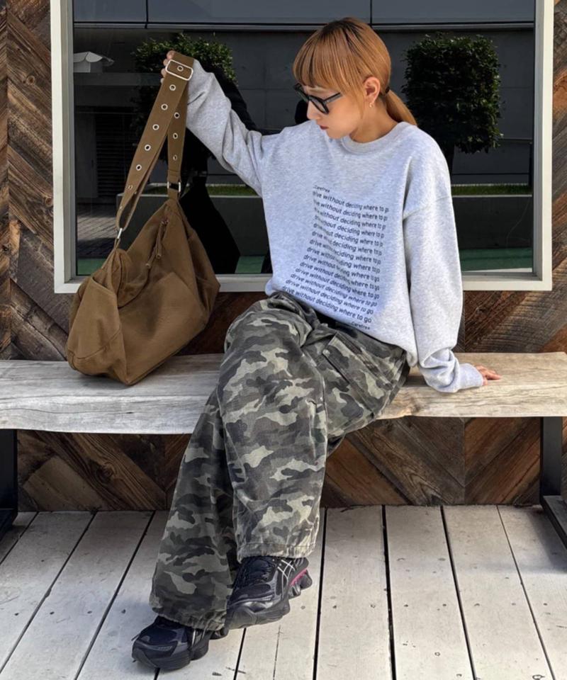 【WEB限定】【UNISEX】メッセージロゴ裏毛スウェット