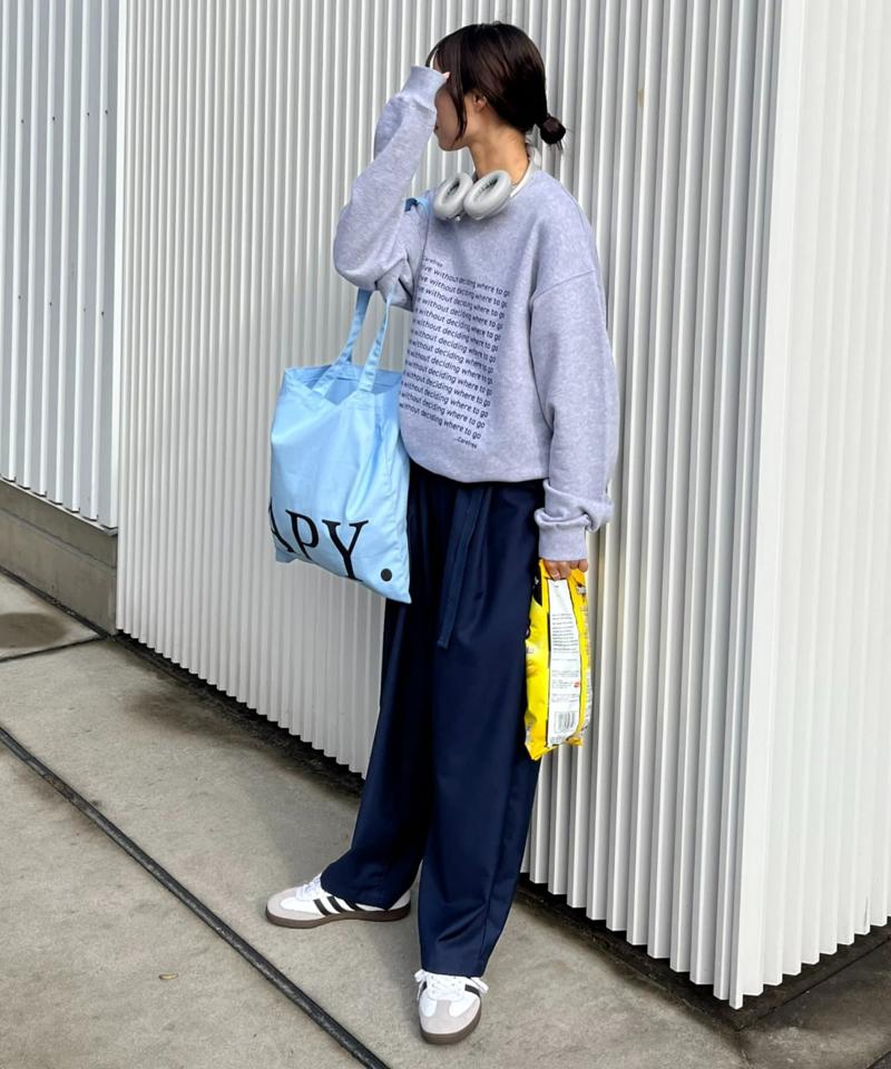 【WEB限定】【UNISEX】メッセージロゴ裏毛スウェット