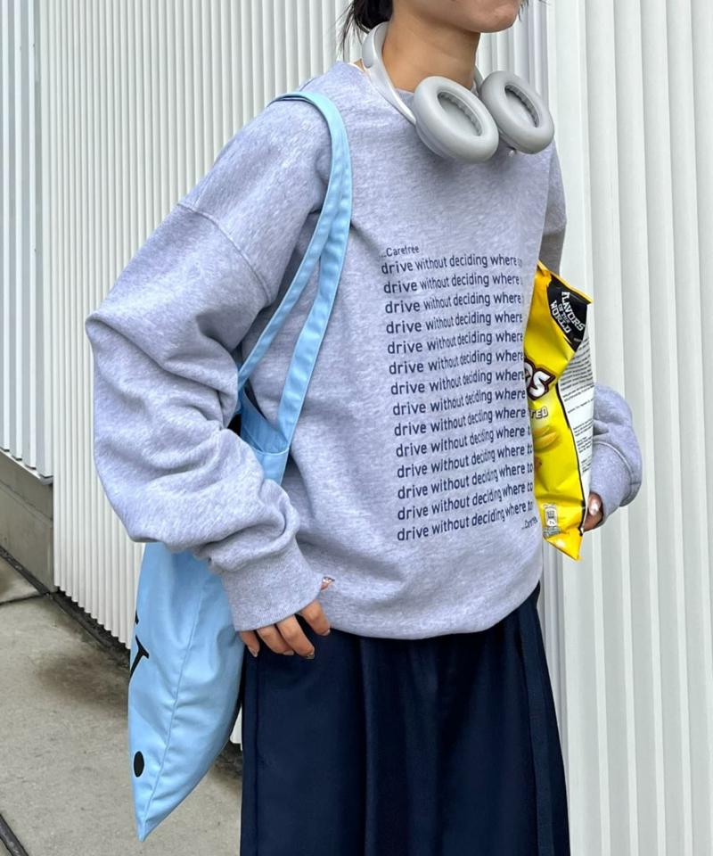 【WEB限定】【UNISEX】メッセージロゴ裏毛スウェット