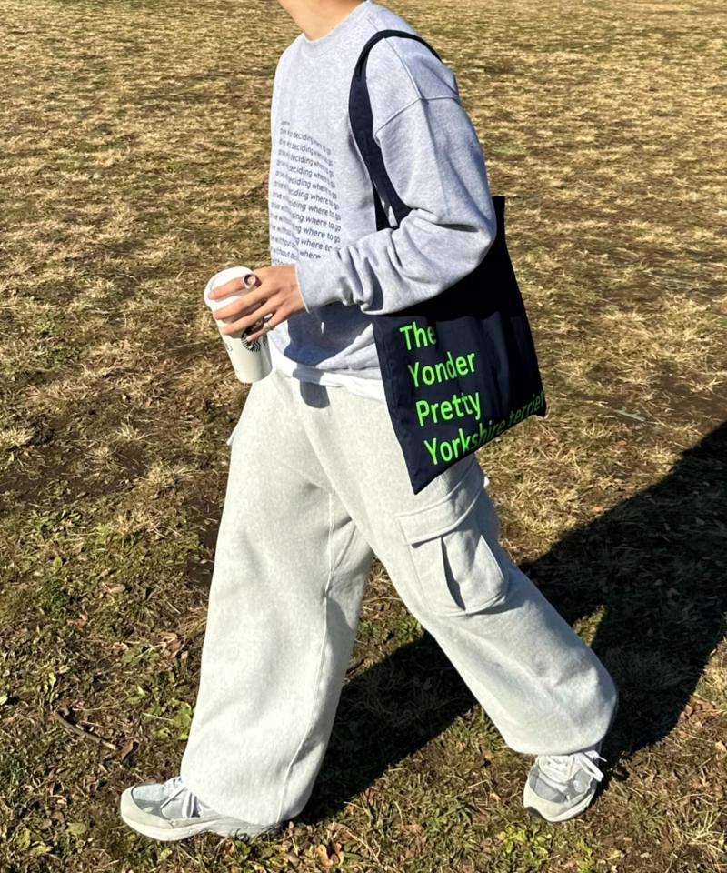 【WEB限定】【UNISEX】メッセージロゴ裏毛スウェット