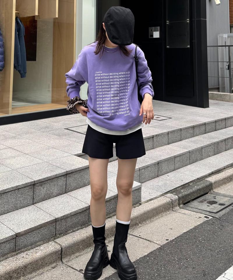 【WEB限定】【UNISEX】メッセージロゴ裏毛スウェット