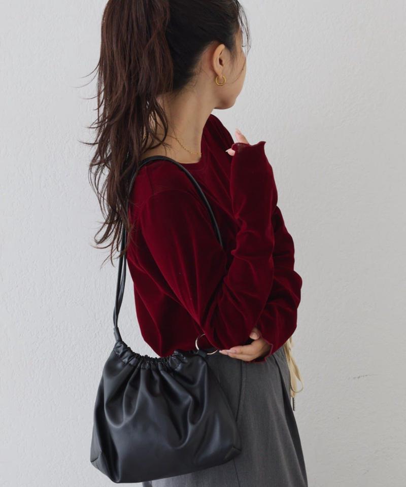 【WEB限定/今買って秋まで使える】シアーフロッキーベロア見えメロートップス