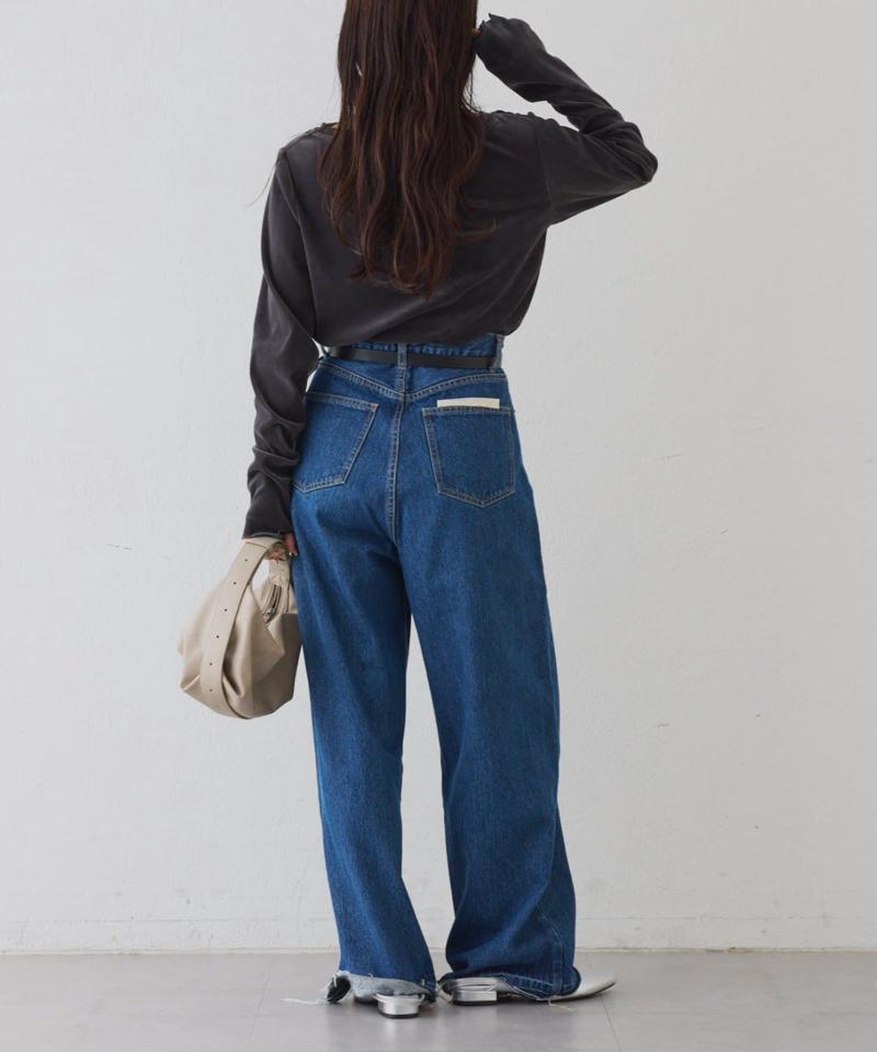 【WEB限定/今買って秋まで使える】シアーフロッキーベロア見えメロートップス