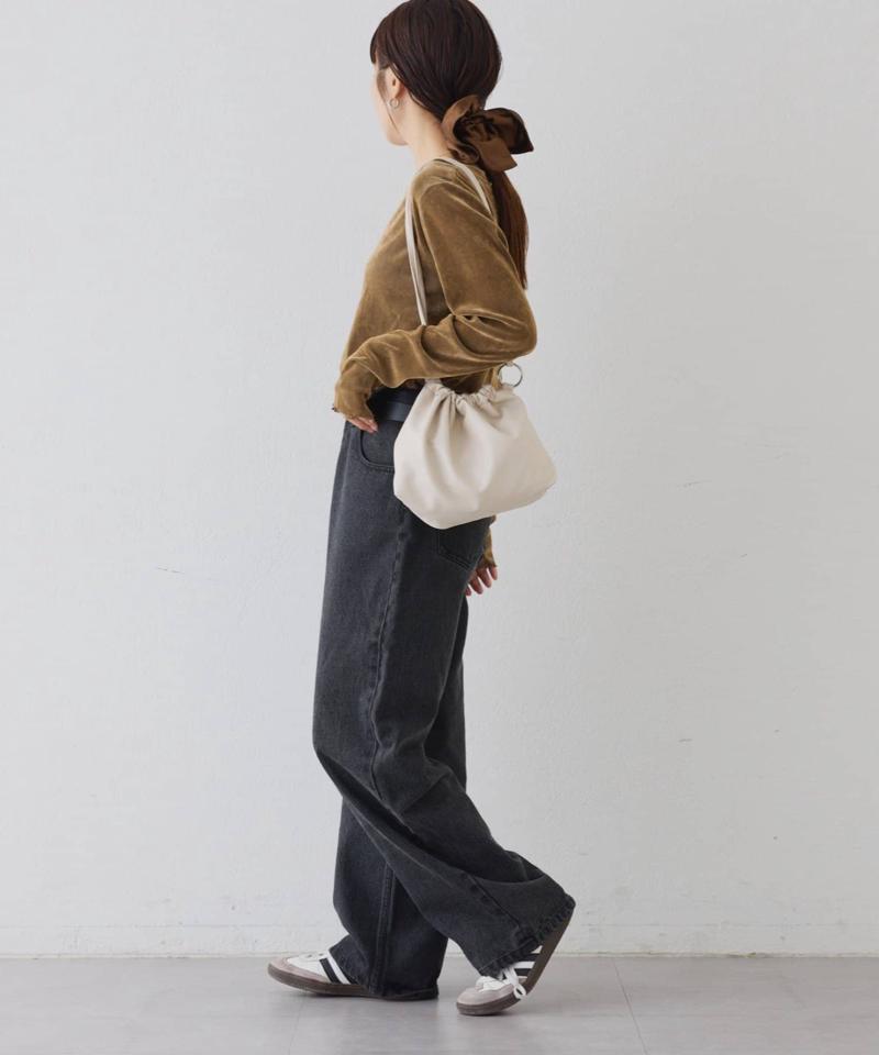 【WEB限定/今買って秋まで使える】シアーフロッキーベロア見えメロートップス