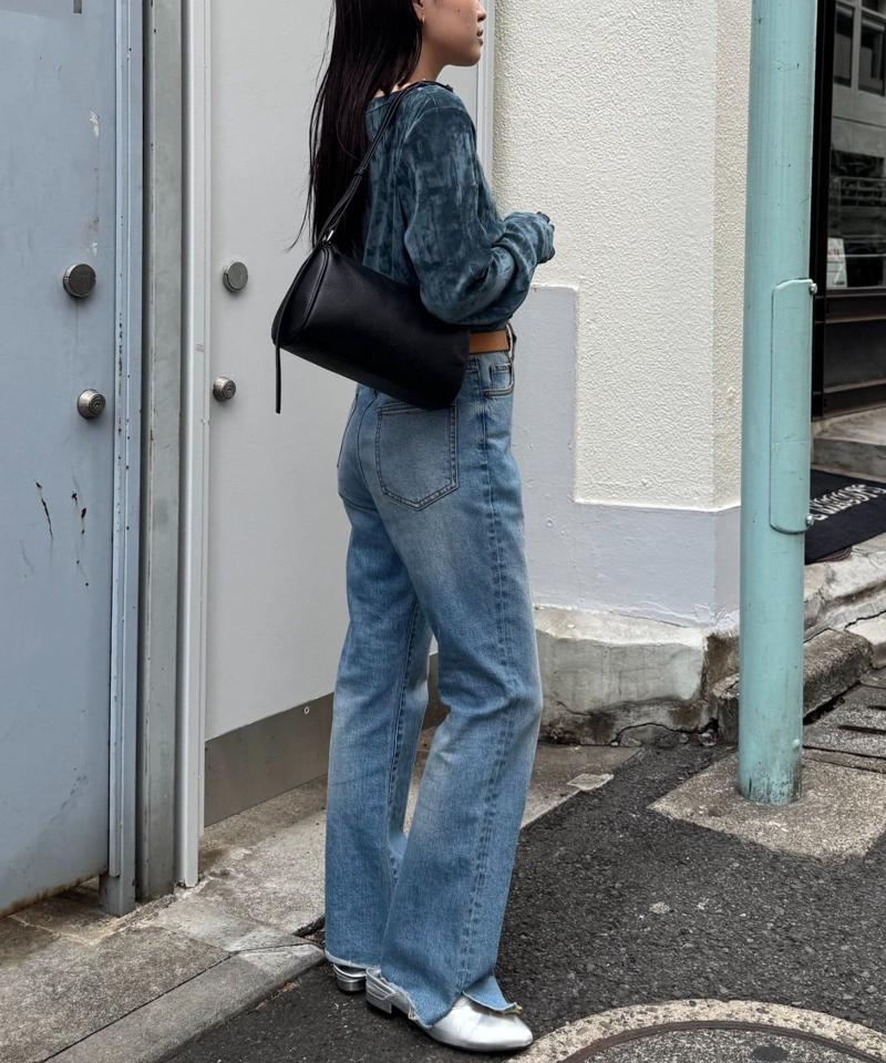 【WEB限定/今買って秋まで使える】シアーフロッキーベロア見えメロートップス