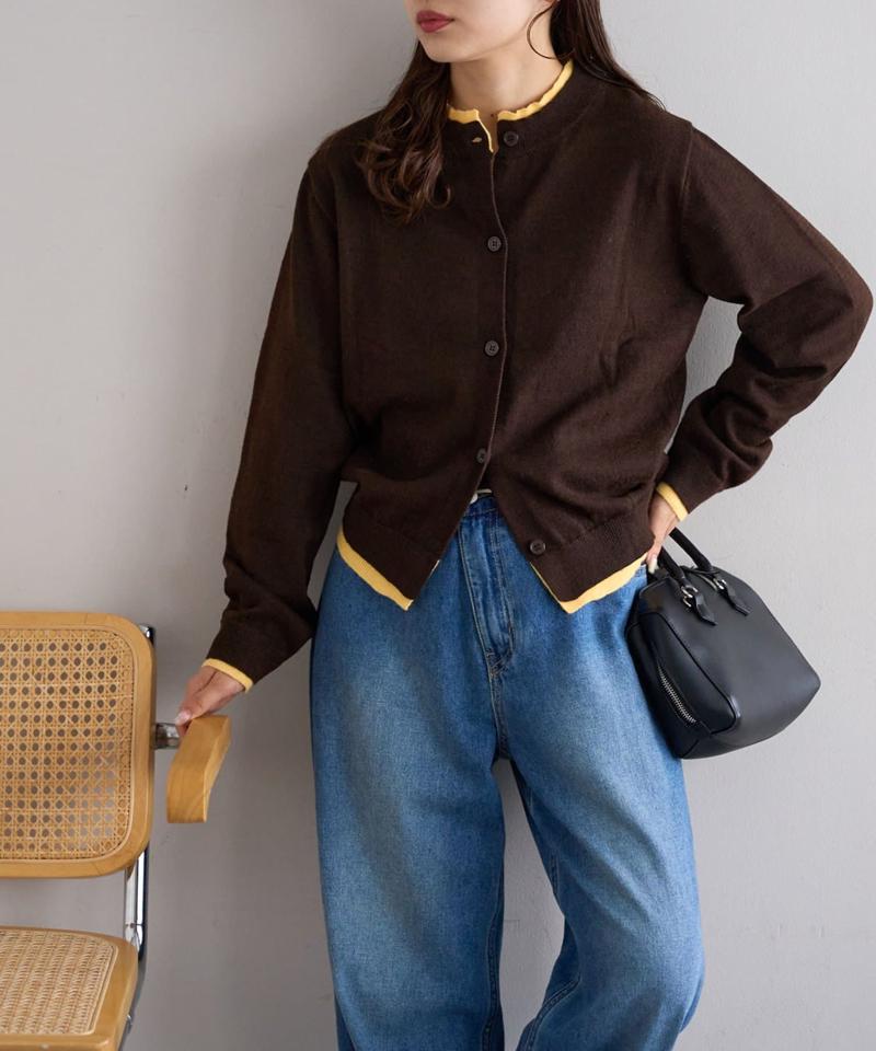 【新色追加!/WEB限定】レイヤードカーディガン