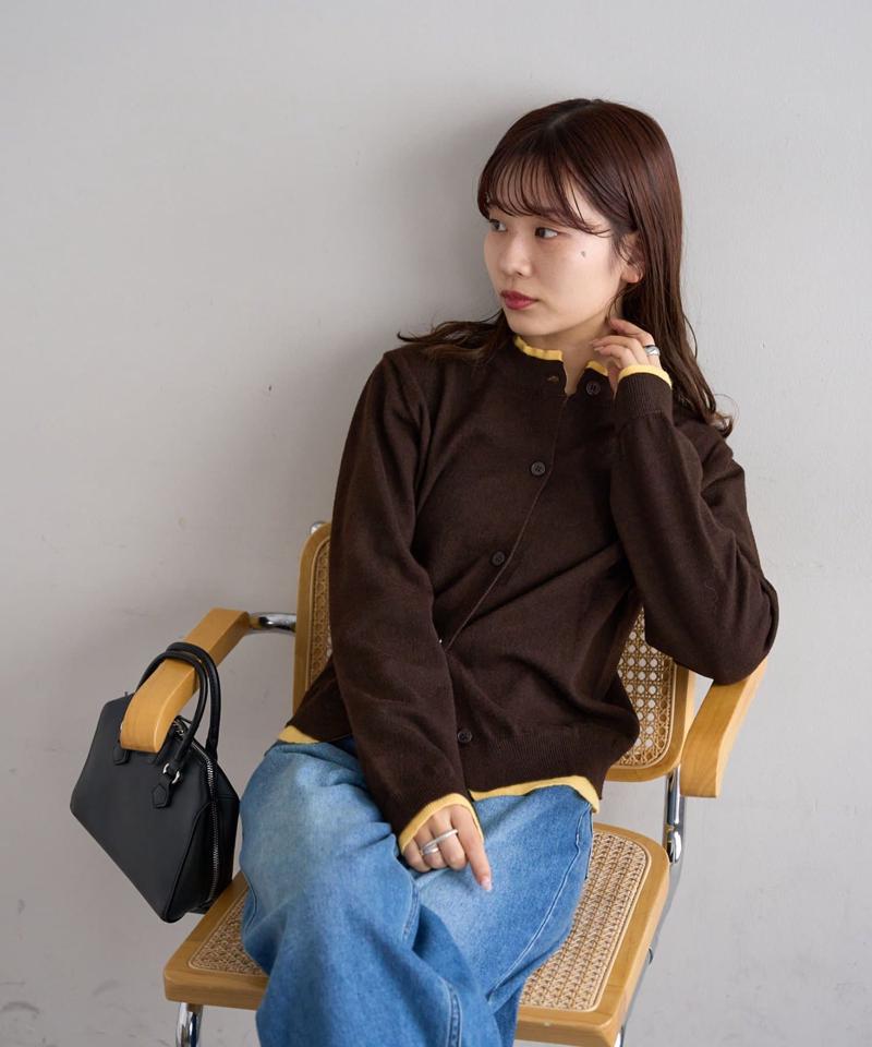 【新色追加!/WEB限定】レイヤードカーディガン