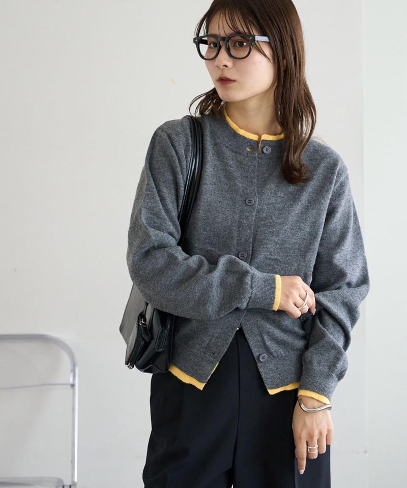 【新色追加!/WEB限定】レイヤードカーディガン