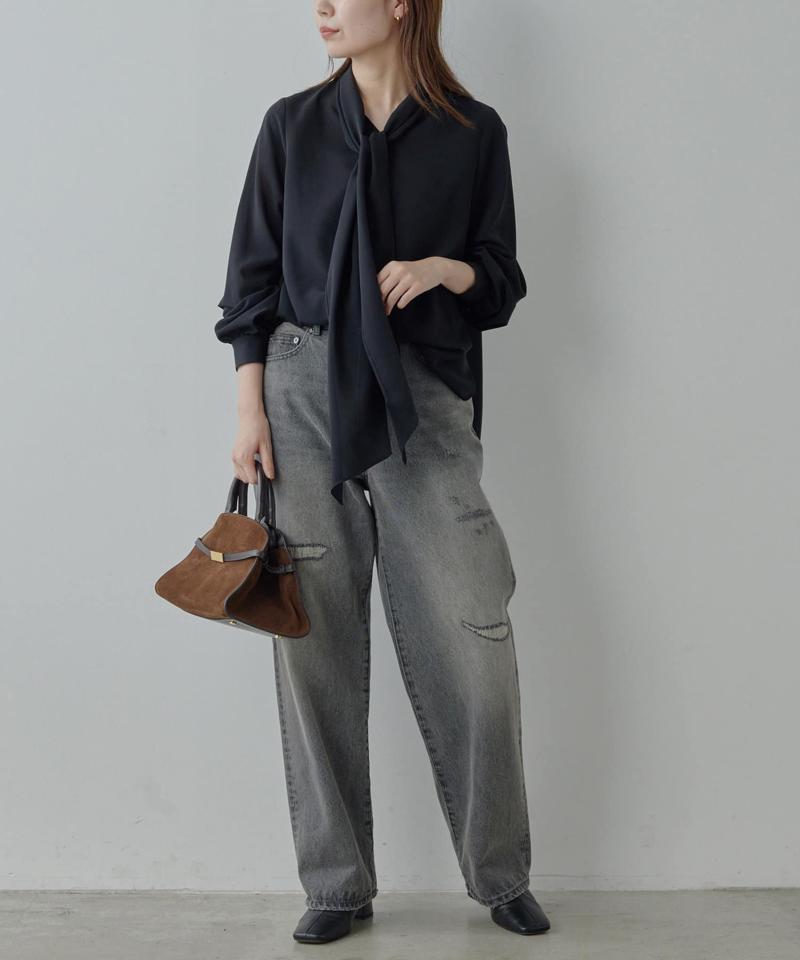 【オケージョン対応】フィネスボウタイブラウス2