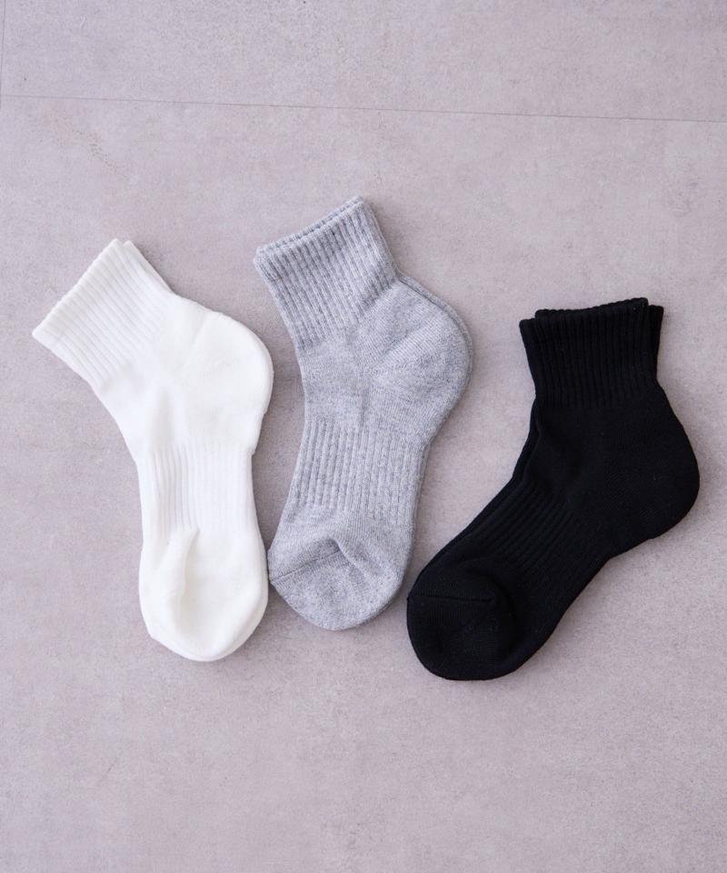 無地ショートソックス【WOMENS】