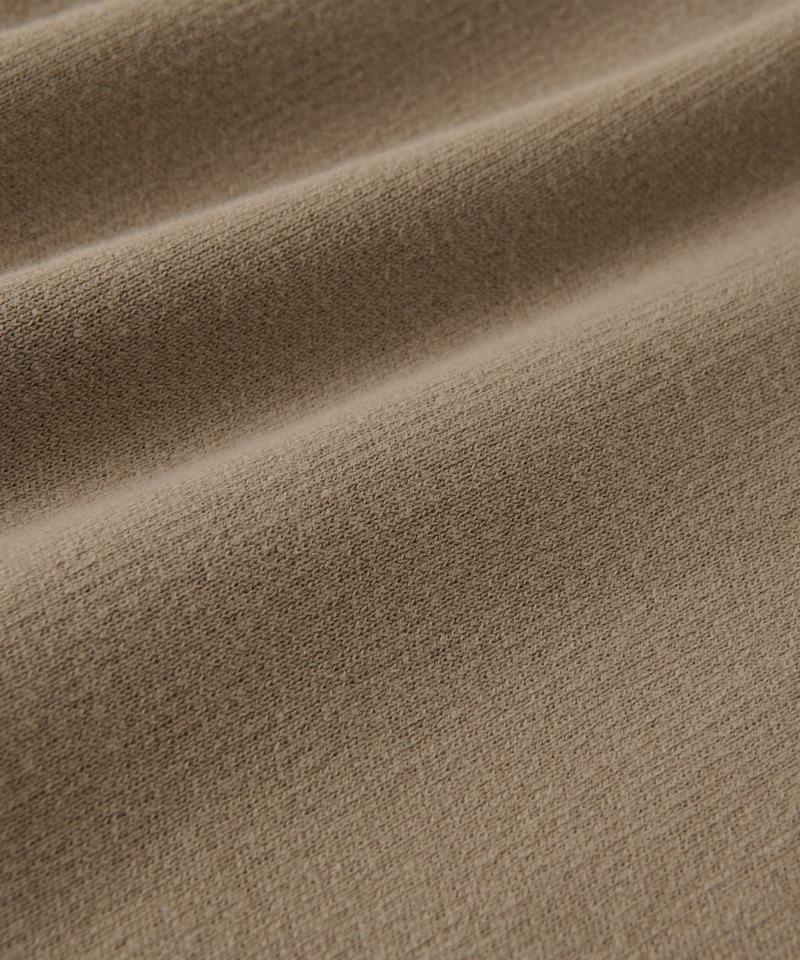 【セットアップ対応】コットンスムースラウンドヘムニット