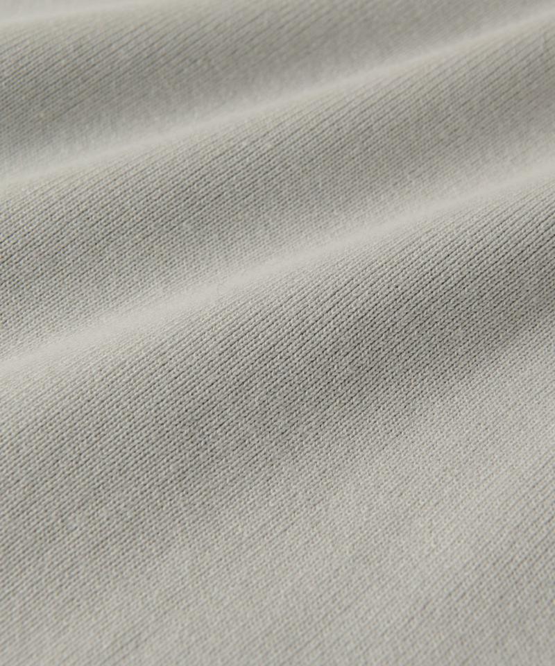 【セットアップ対応】コットンスムースラウンドヘムニット