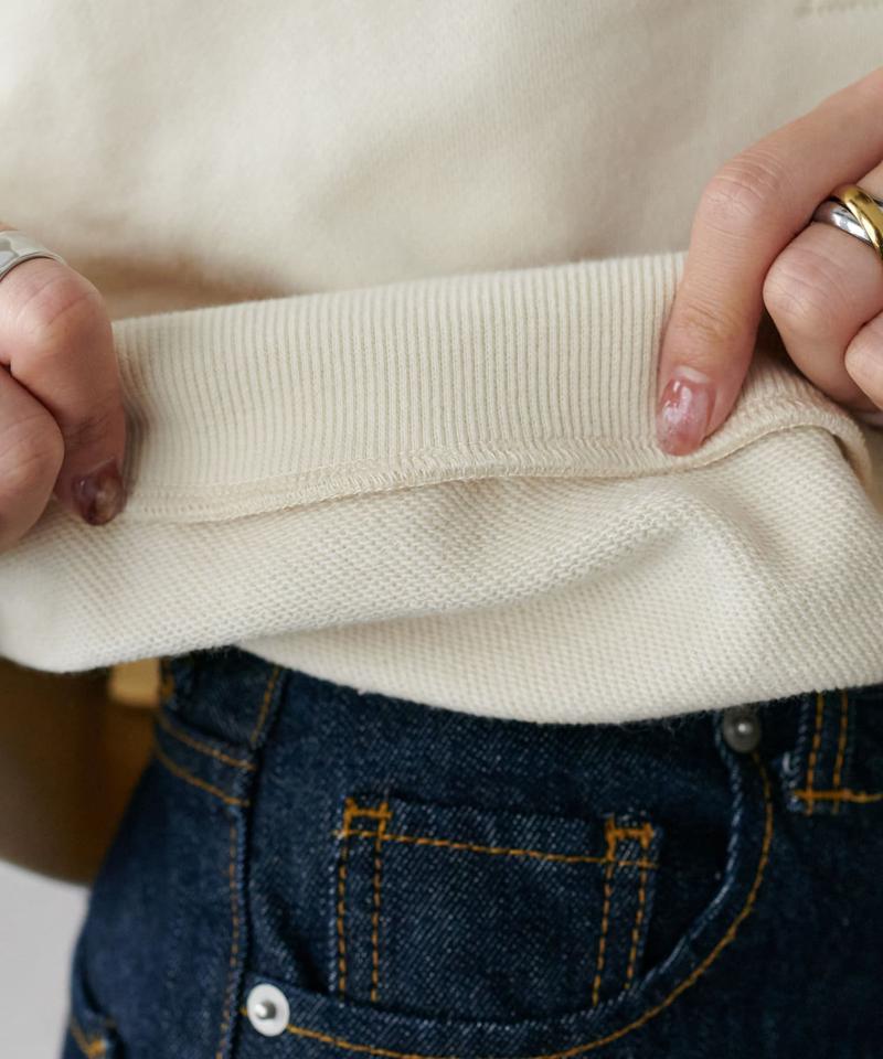 【新色追加!/WEB限定】深Vショート丈スウェット