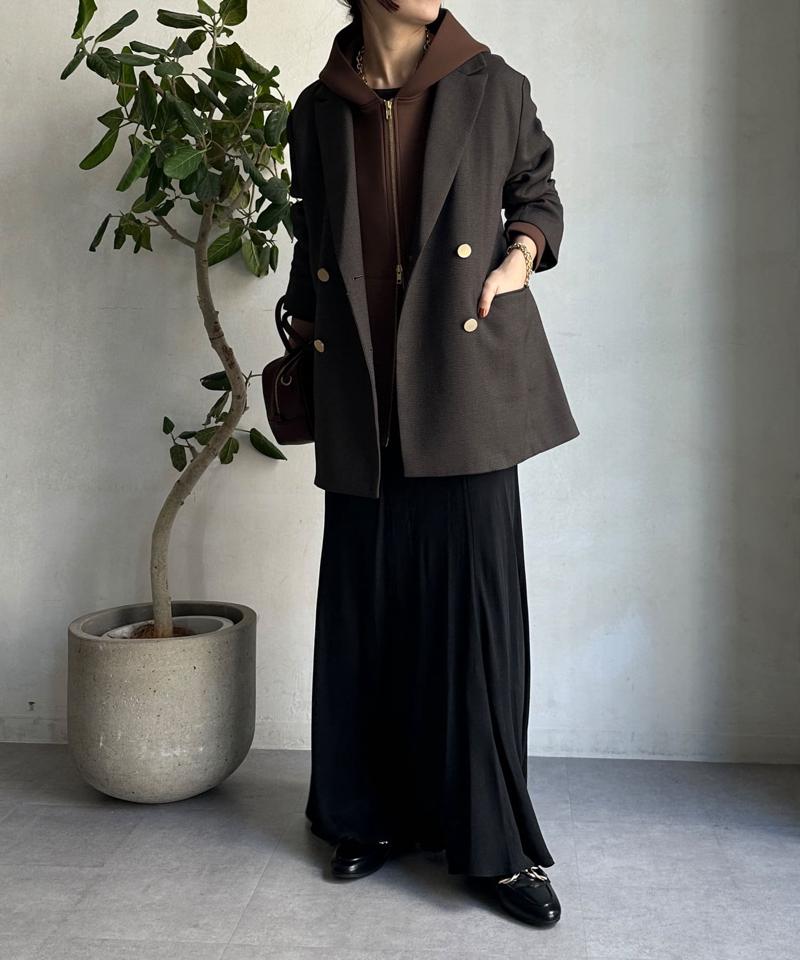 キュプラ混フレアスカート