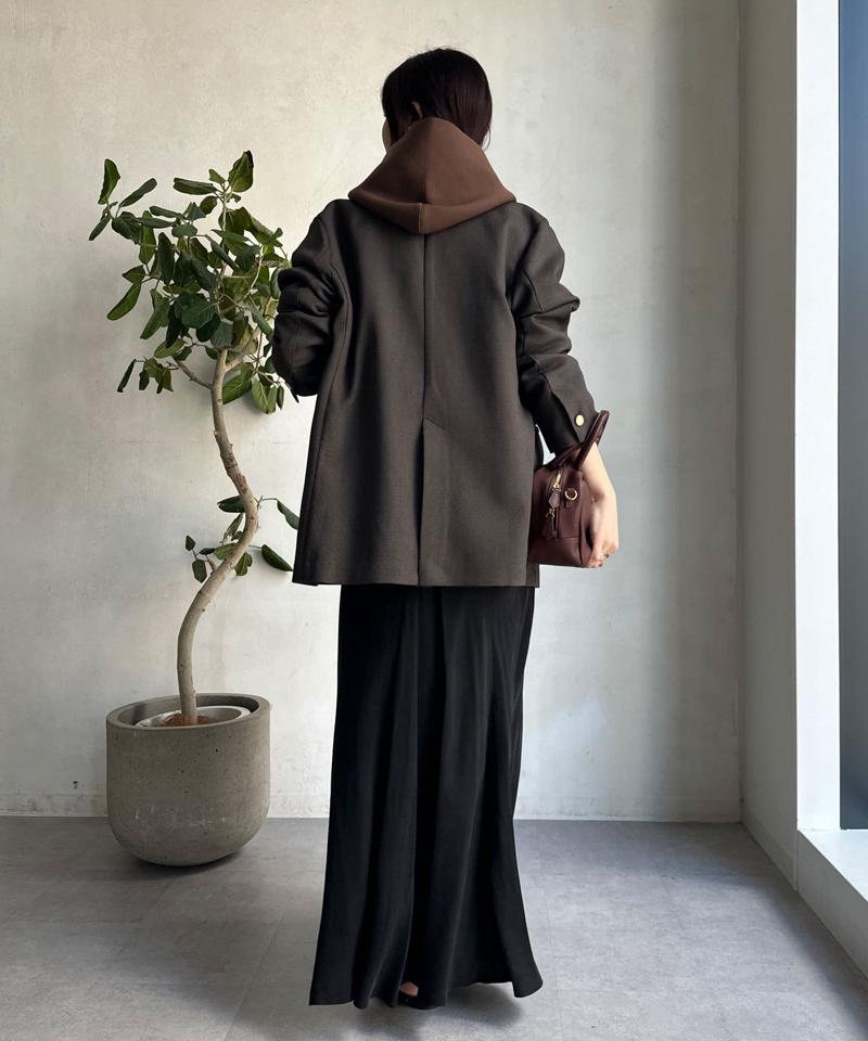 キュプラ混フレアスカート