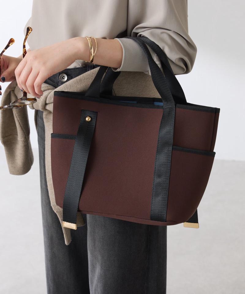 《新色登場》【PAPILLONNER/パピヨネ】ミニウエットダブルポケットトート