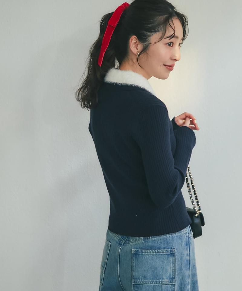 【新色追加！・お上品リボン】ベルベットヘアゴム