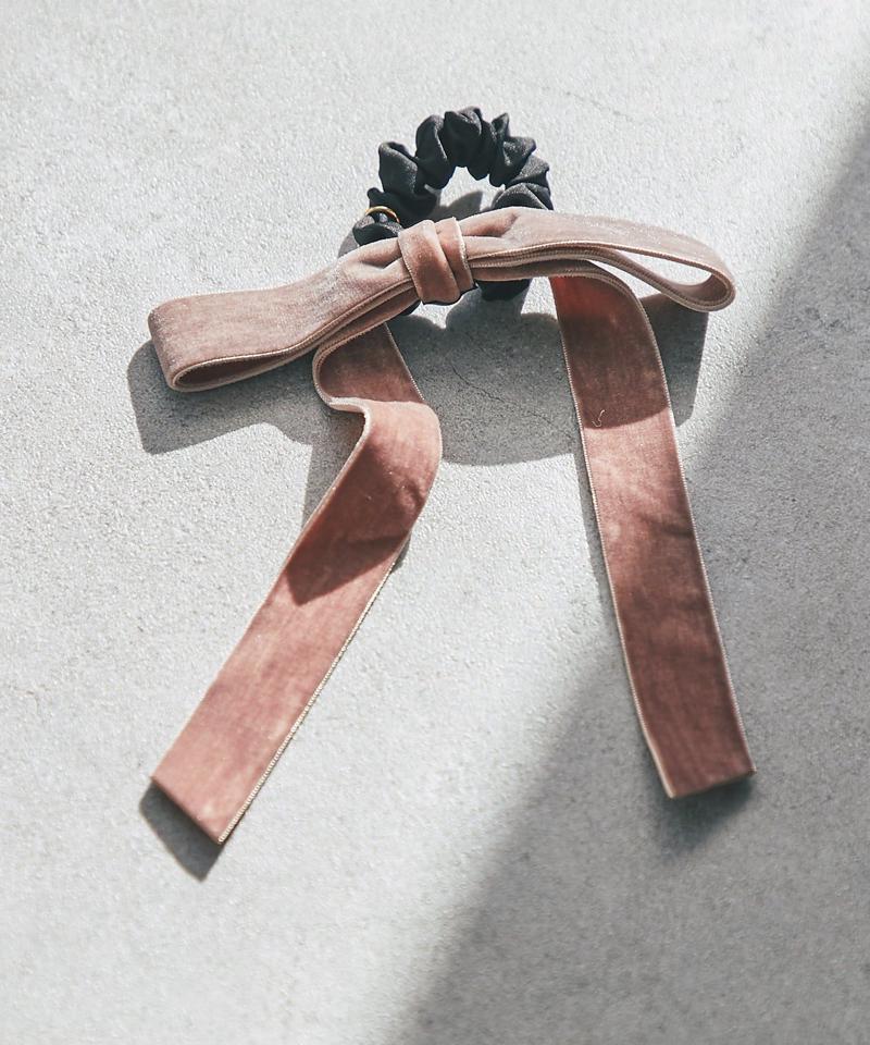 【新色追加！・お上品リボン】ベルベットヘアゴム