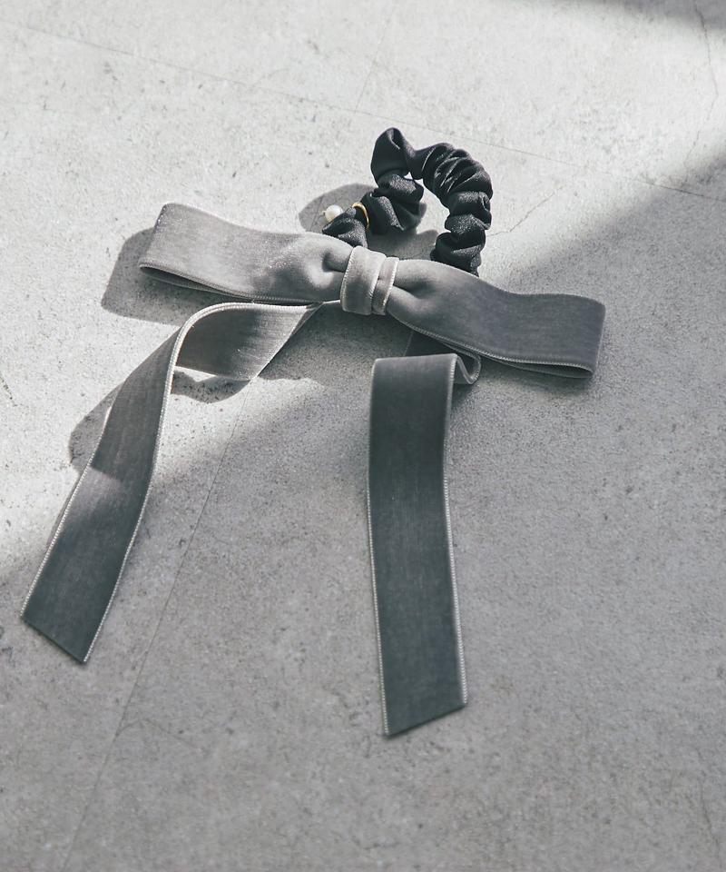 【新色追加！・お上品リボン】ベルベットヘアゴム
