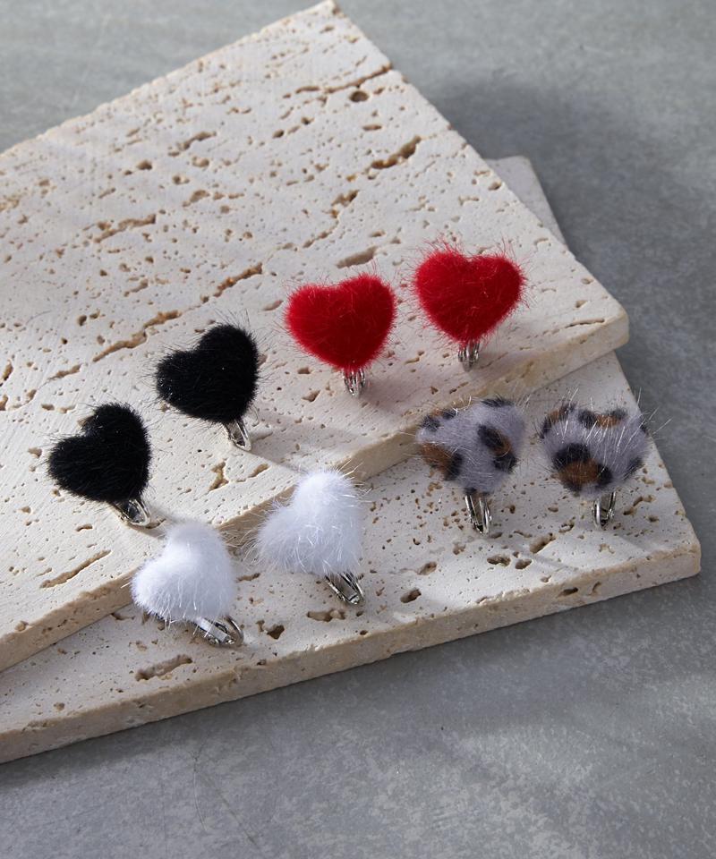 ハートシャギーイヤリング