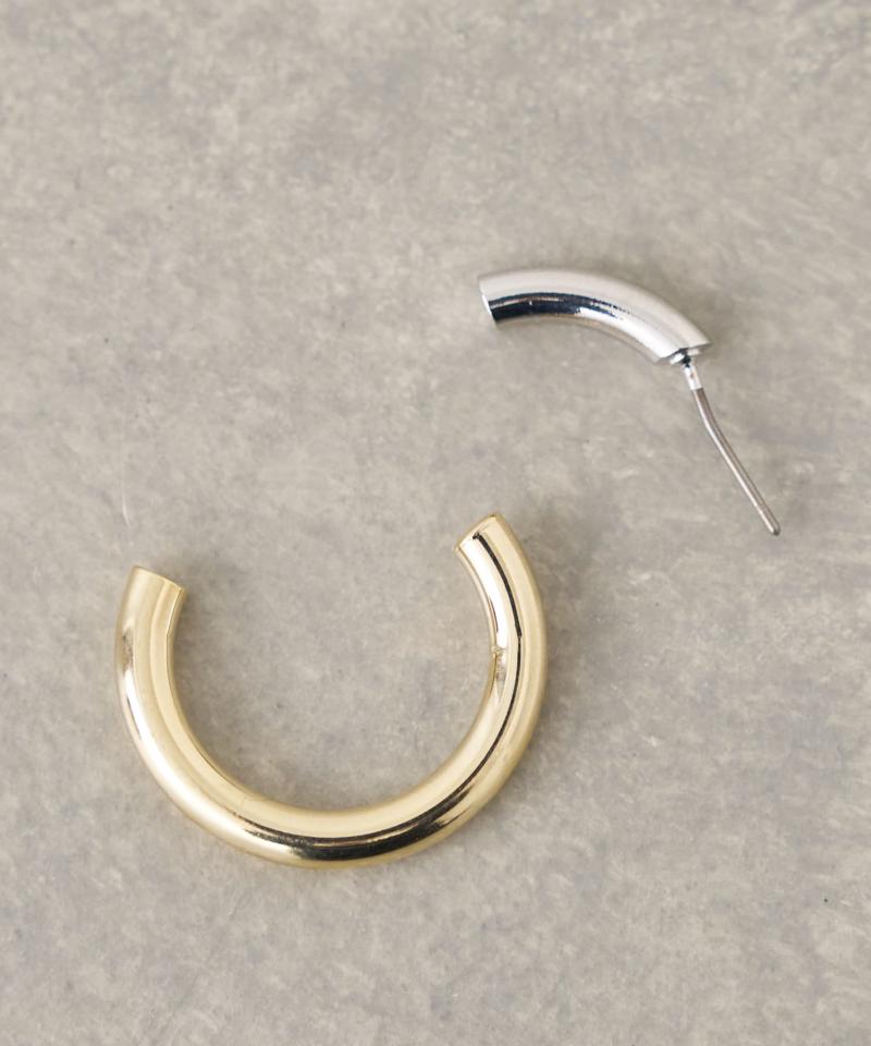twotone hoop pierce