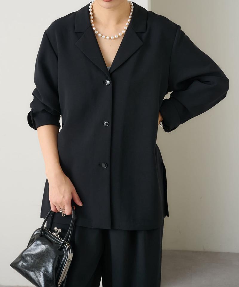 【セレモニースタイルにも活躍◎】テーラーシャツジャケット