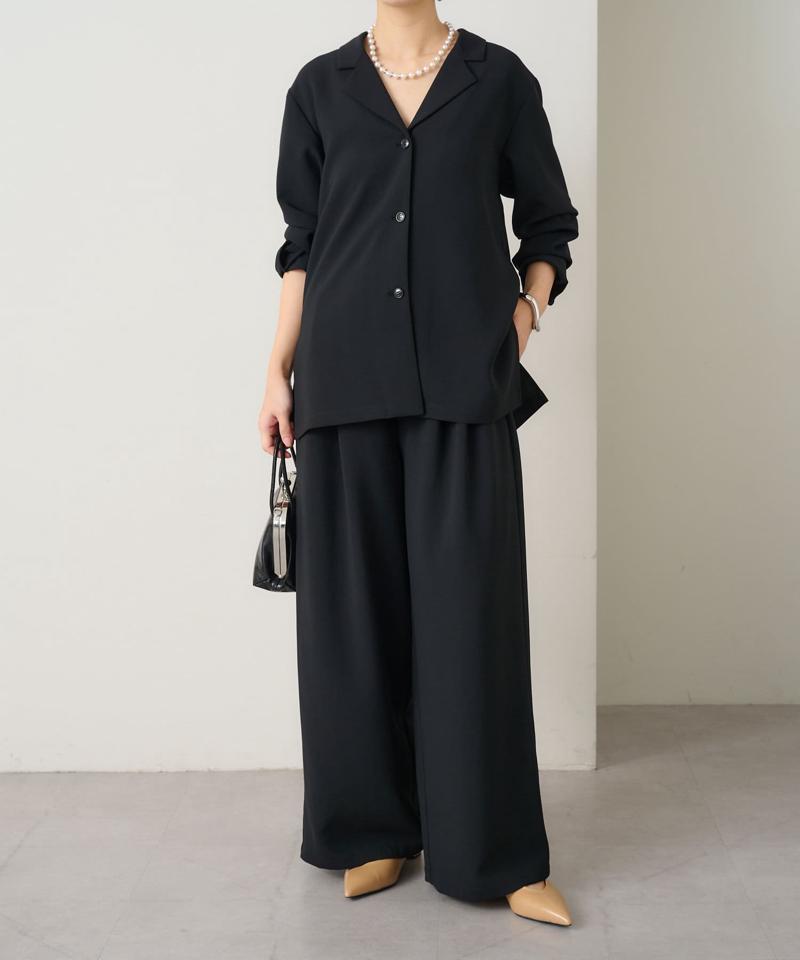 【セレモニースタイルにも活躍◎】テーラーシャツジャケット