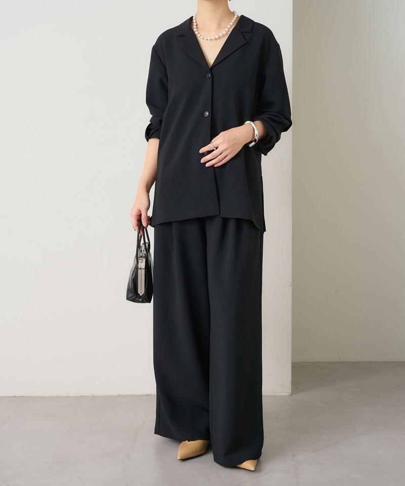 【セレモニースタイルにも活躍◎】テーラーシャツジャケット