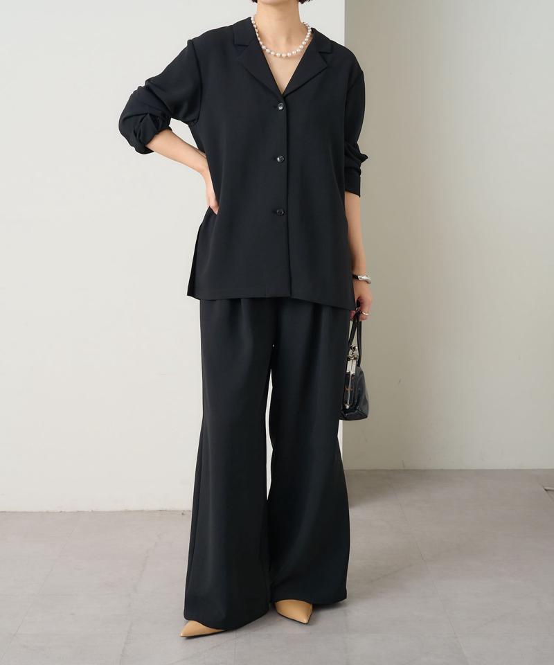 【セレモニースタイルにも活躍◎】テーラーシャツジャケット