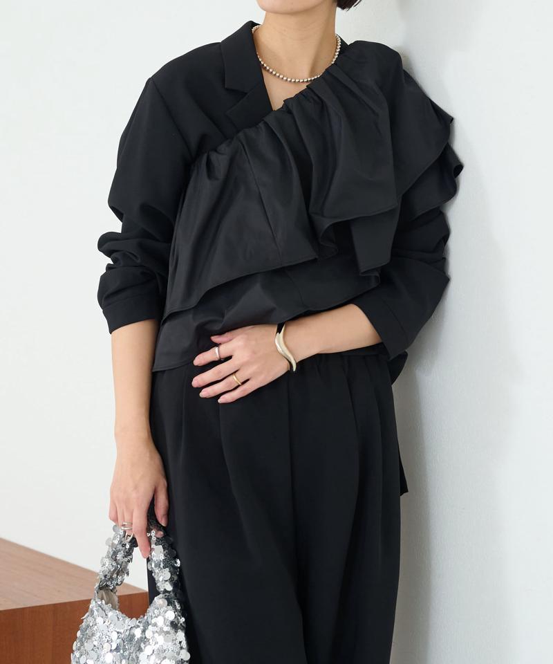 【セレモニースタイルにも活躍◎】テーラーシャツジャケット