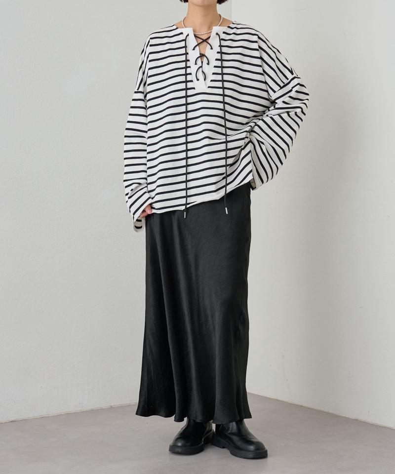 【セレモニースタイルにも活躍◎】アセテートサテンスカート