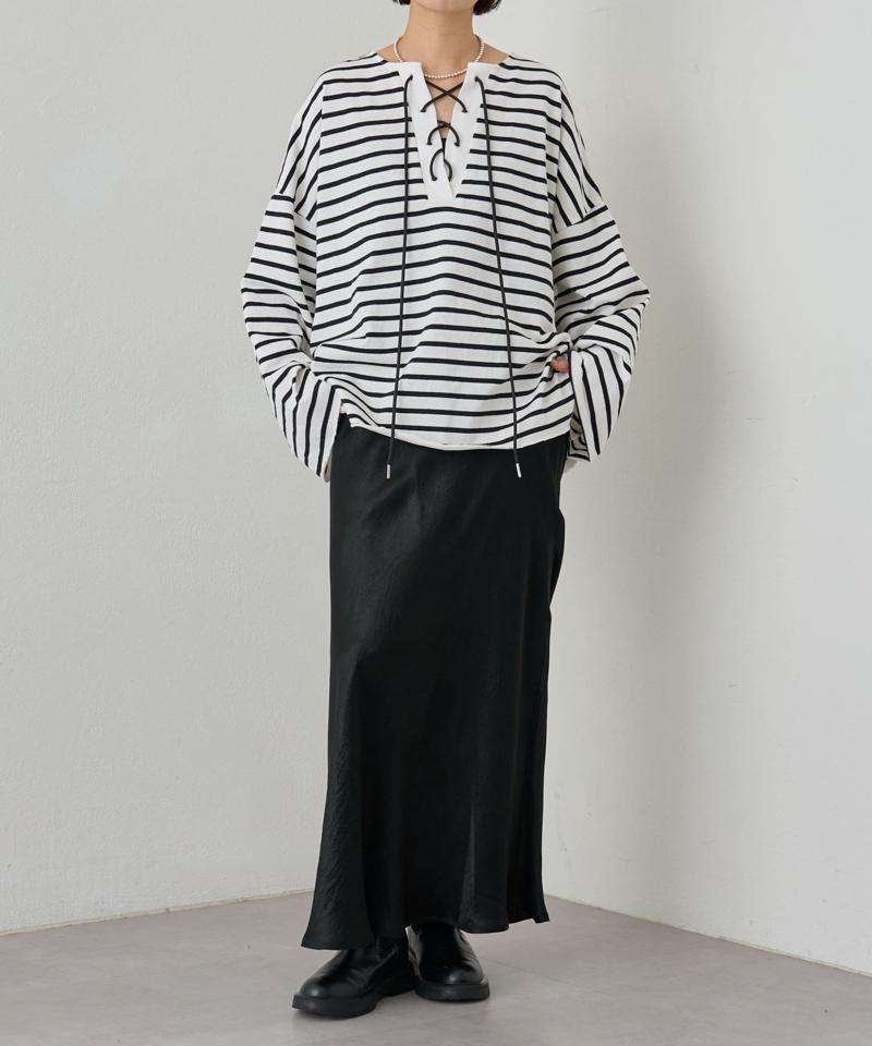 【セレモニースタイルにも活躍◎】アセテートサテンスカート