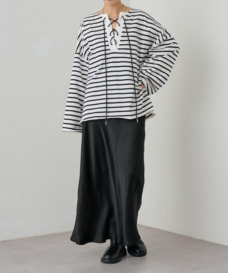 【セレモニースタイルにも活躍◎】アセテートサテンスカート