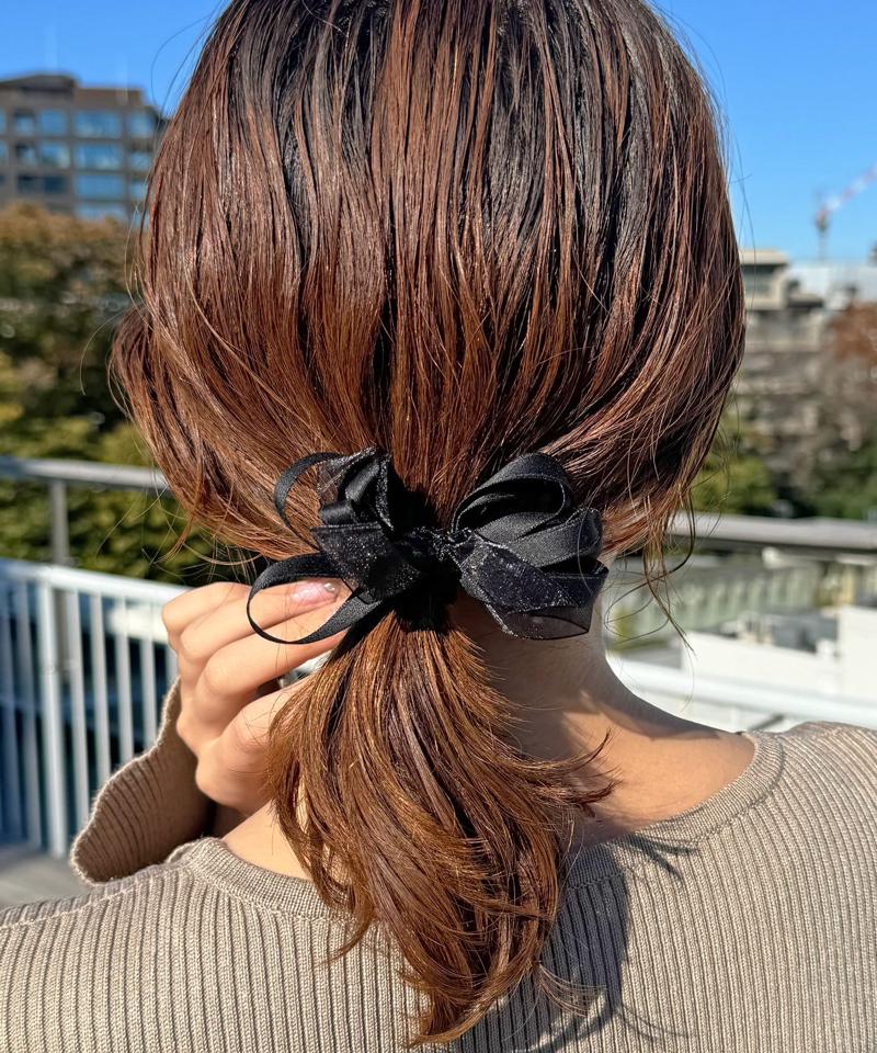 【WEB限定】テープリボンヘアゴム