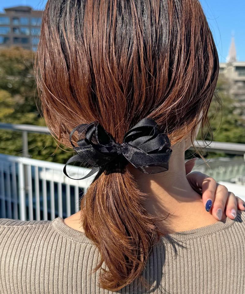 【WEB限定】テープリボンヘアゴム