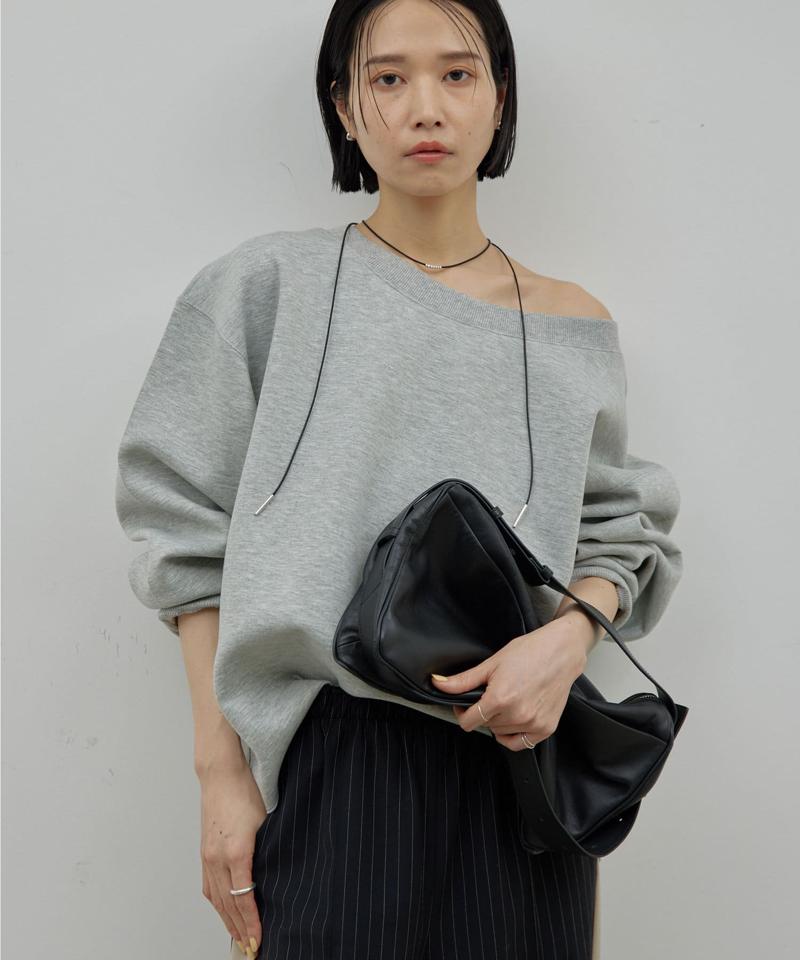 【大人のスウェット】ボートネックスウェット