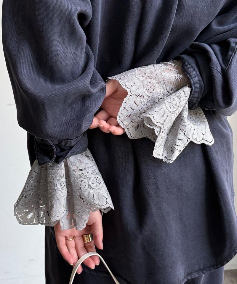 【新色追加!】レースフレアブラウス