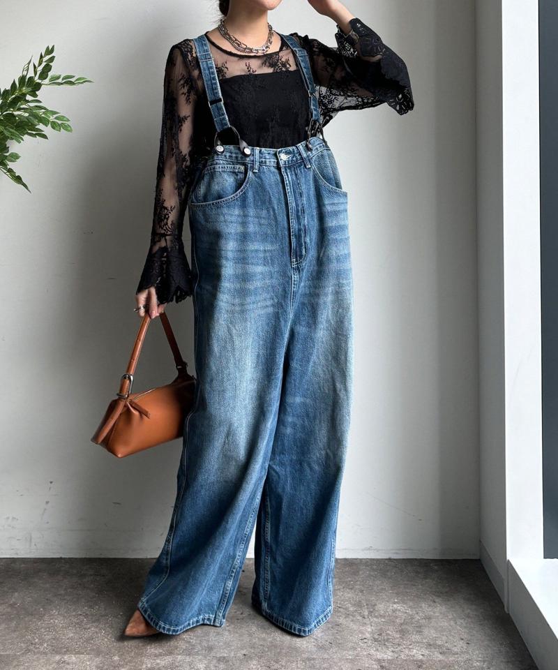 レースフレアブラウス