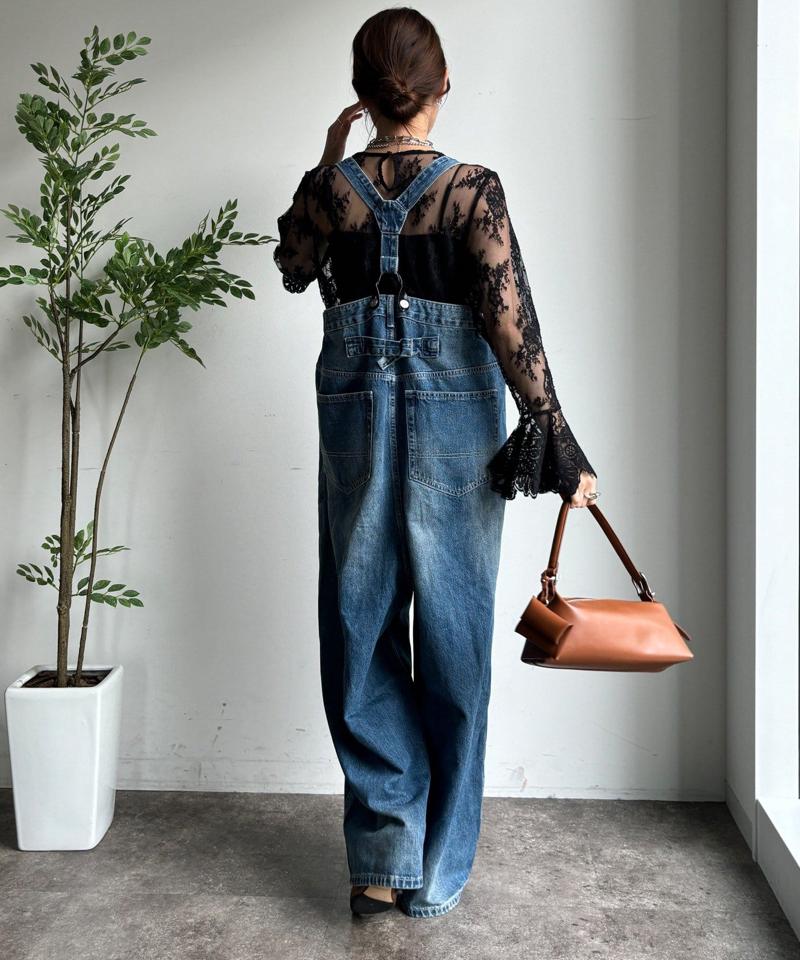 レースフレアブラウス