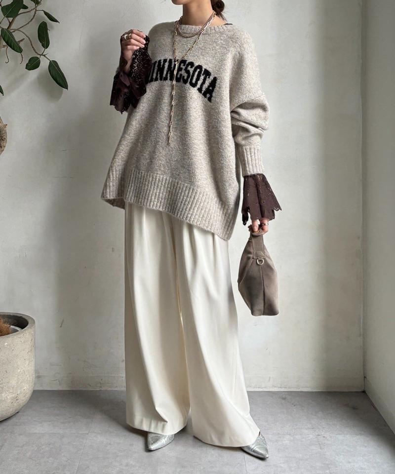 レースフレアブラウス