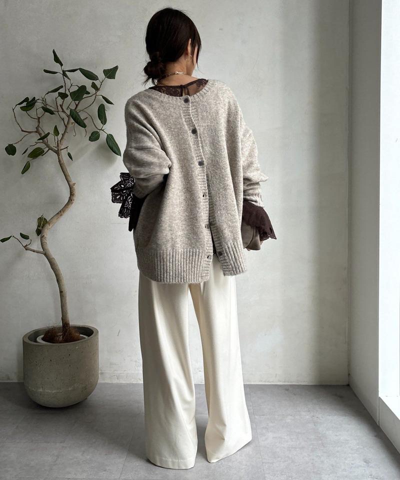 レースフレアブラウス