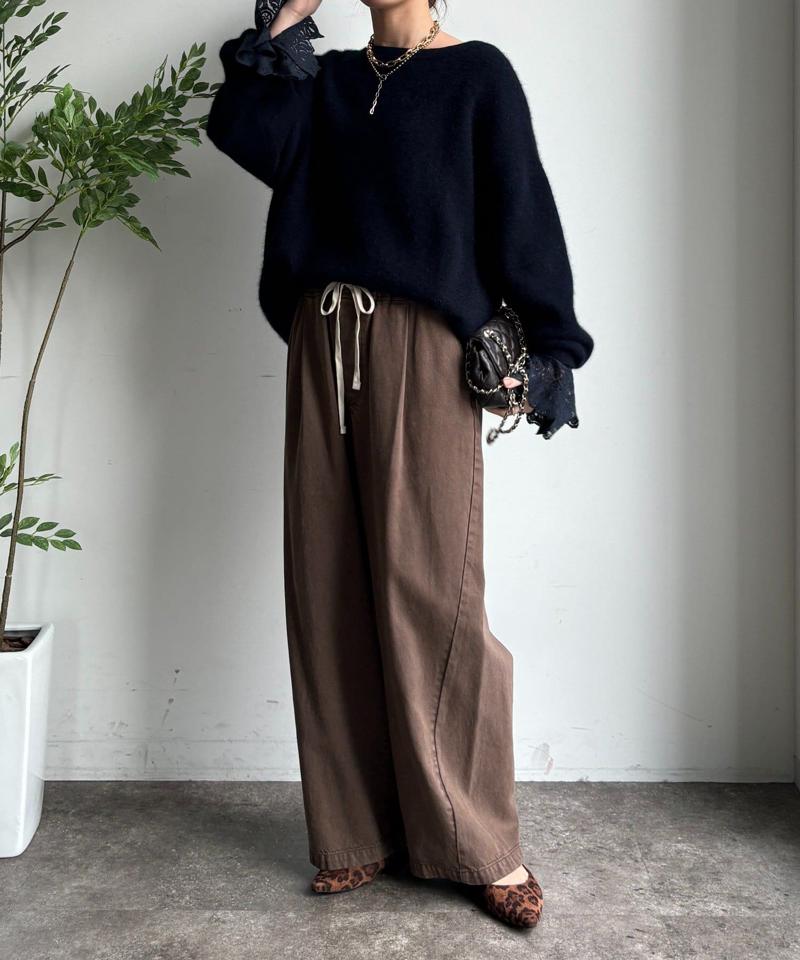 レースフレアブラウス