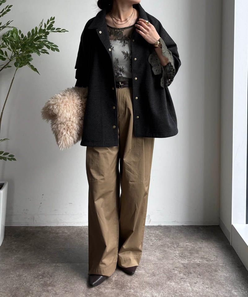 レースフレアブラウス