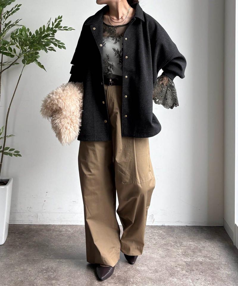 レースフレアブラウス