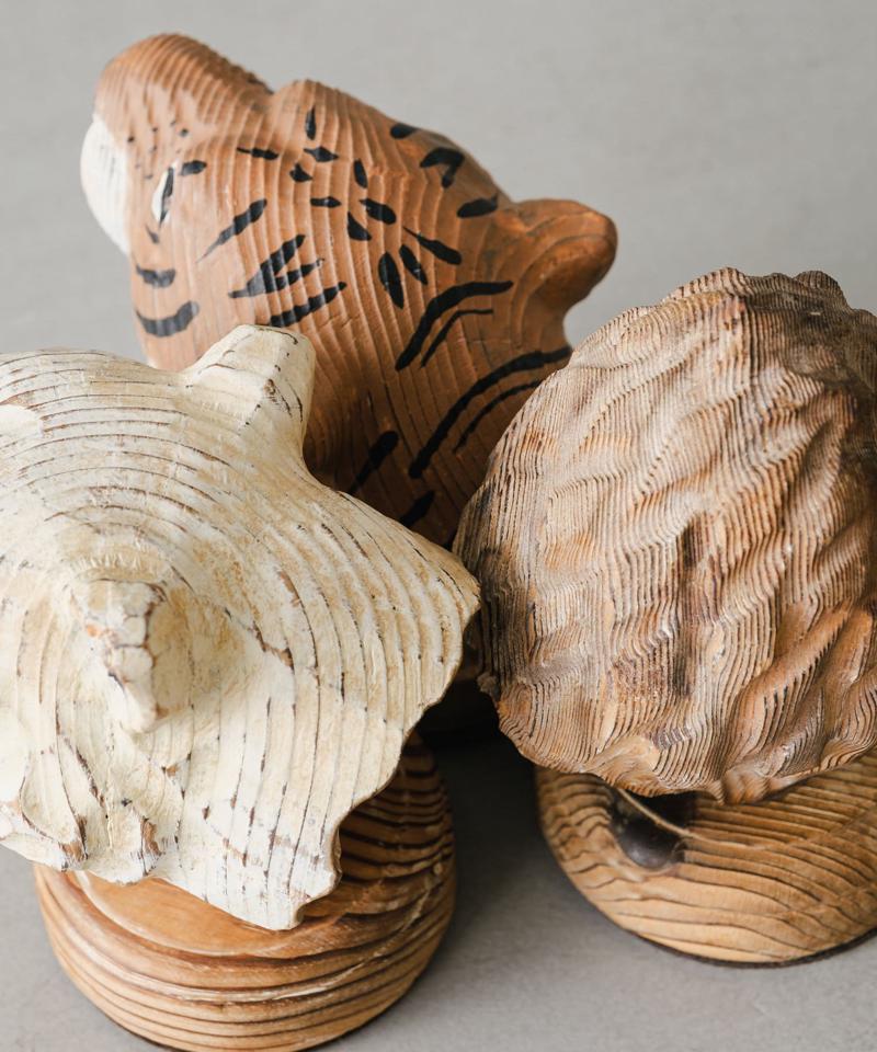 WOODEN ANIMAL HEAD