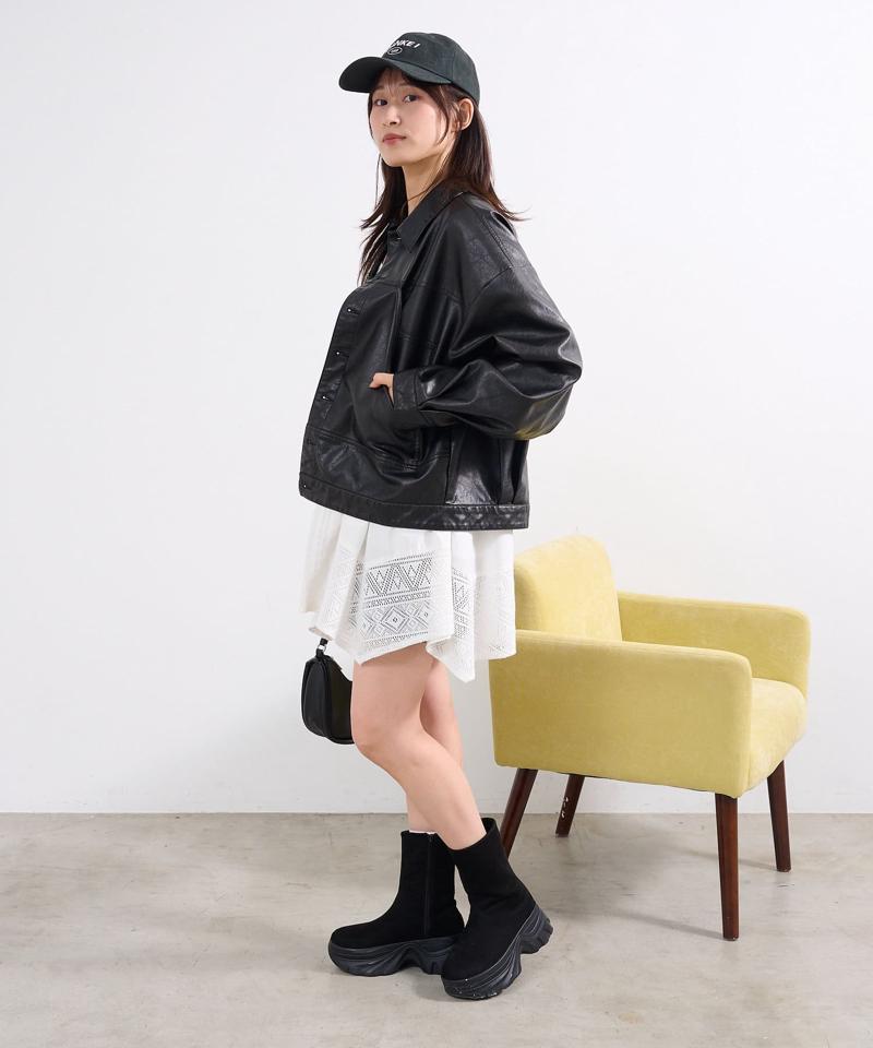 レザーBIGポケジャケット