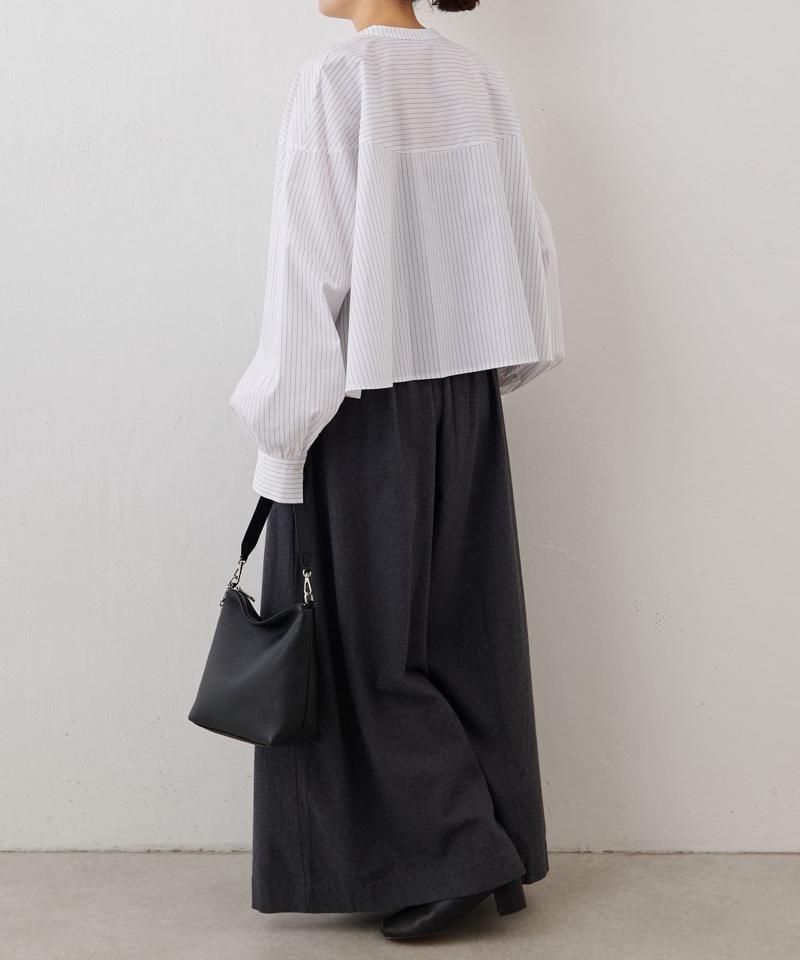 クロップドフレアシャツ