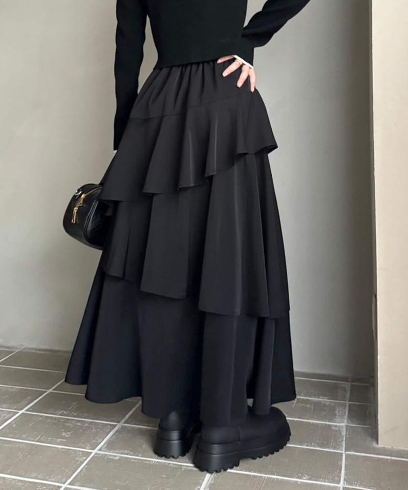 【定番アイテム】ティアードロングスカート