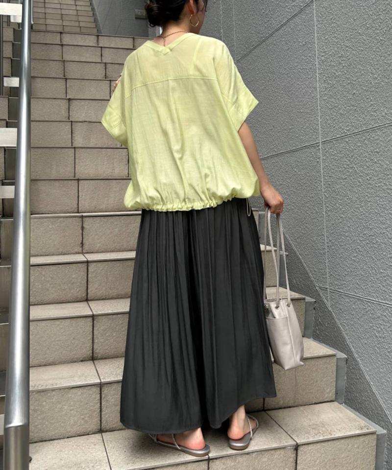 【スカート見え涼やかパンツ】プリーツスカーチョ